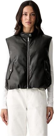 Karl Lagerfeld Gilet - Dames - Bodywarmers - Zwart - S - Polyester - Jassen
