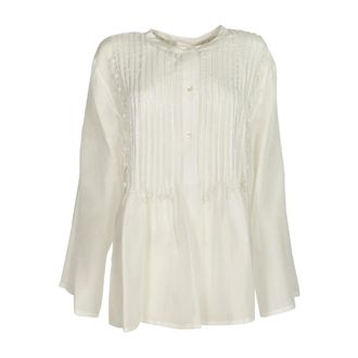 P.A.R.O.S.H. Blouses, female, White, Size: S Parosh Shirts White