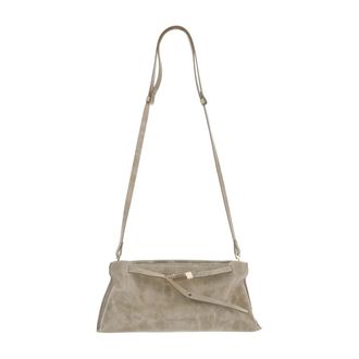 Benedetta Bruzziches Tas gemaakt van glanzend kalfsleer - Dames - Schoudertassen - Beige - ONE Size - Leer - Tassen