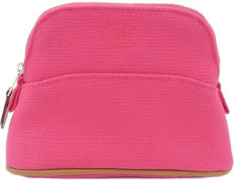 Hermès Pink Canvas Pouch (Pre-Owned)