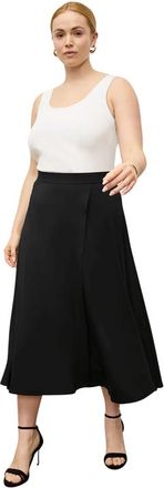 M.M.LaFleur Ara Light Jersey Skirt in Black at Nordstrom, Size Xx-Large