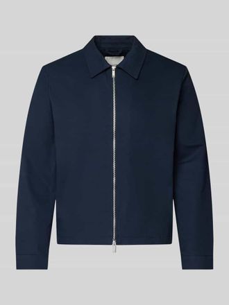 Calvin Klein Regular Fit Blouson mit Rei&szlig;verschluss Modell DOBBY in Marine, Gr&ouml;&szlig;e XXL