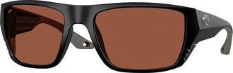 Costa 6S9118 Finlet Polarized 911806 Mens Sunglasses Black Size 59