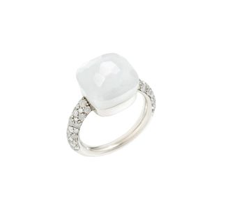 POMELLATO White Gold Diamond Nudo Ring