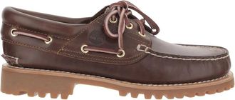 Timberland Authentieke 3-Eye Bootshoe - Heren - Bootschoenen - Bruin - 44 EU - Leer - Schoenen