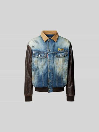 Dsquared2 Jeansjacke aus reiner Baumwolle in Blau, Gr&ouml;&szlig;e 50