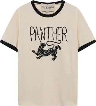 Valentino Hombre, Camisetas, Beige, Talla: L