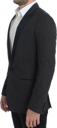 Dolce & Gabbana Mens Black Wool Slim Martini Blazer Clothing