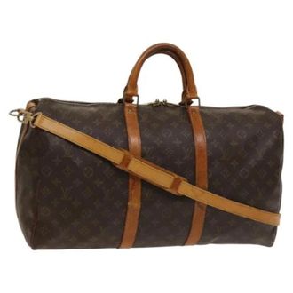 Louis Vuitton Tweedehands Canvas Louis Vuitton tassen - Dames - Pre-owned - Bruin - Maat: ONE Size Leer
