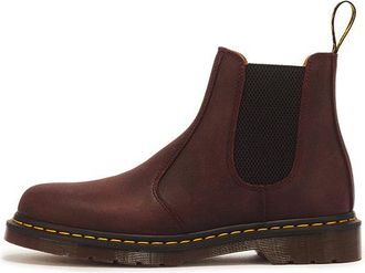Dr. Martens 2976 YS Crazy Horse Leather Chelsea Boots Cherry Red 27486600