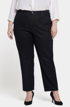 NYDJ Boyfriend Jeans in Vintage Black at Nordstrom, Size 18W