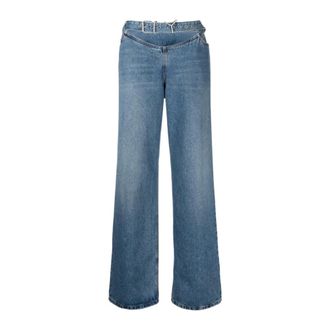 Y / Project Flared Jeans, female, Blue, Size: W26 Y Belt Arc Jeans