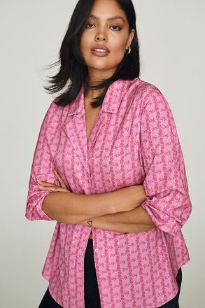 English Factory V-Neck Buttondown Top