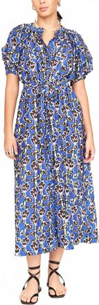 Mirth Somerset Dress In Lapis Wildflower