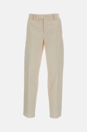 Fendi Pantaloni In Gabardine Di Lana