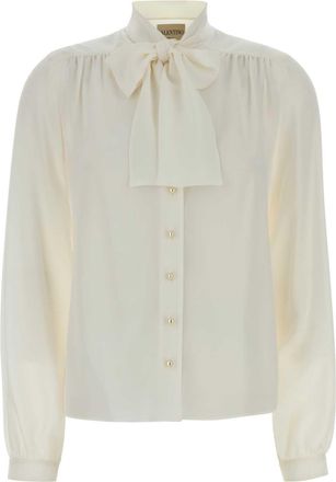 Valentino Garavani Ivory Crepe Shirt