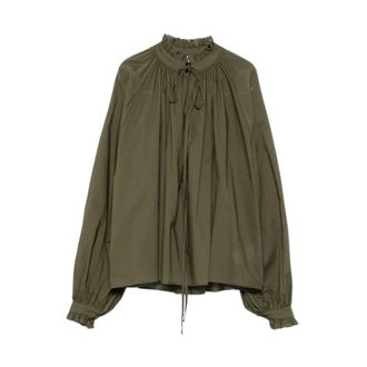 Pantaloni Torino Blouses, female, Green, Size: S Shirt Militare