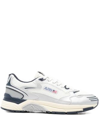 Autry Silver Lace Up Sneakers