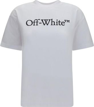 Off-white White Logo Crew Neck T-Shirt