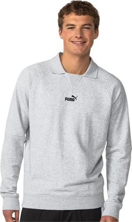 Puma Heren Sweatshirt met Ronde Hals en Logo (Grijze Heide)