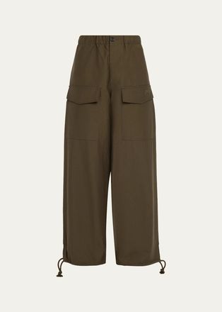J.W.Anderson Parachute Drawstring Barrel-Leg Track Cargo Pants