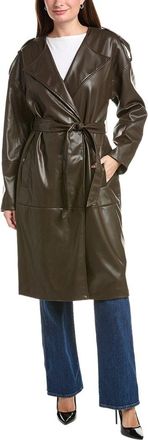 NVLT Nvlt Vegan-Leather Trench Coat