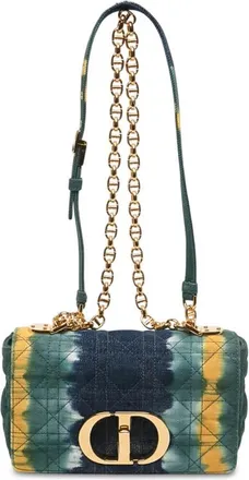 Dior Pre-owned Dior Small Denim Cannage Tie Dye Caro Bag Ladies 0ELYVSQIQIK3T0KU