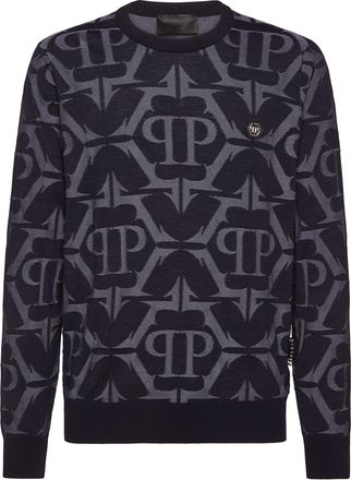 Philipp Plein Pullover Ronde Hals Chrome
