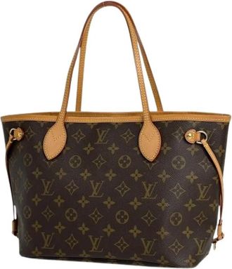 Louis Vuitton Pre-owned Vintage Monogram Tote Bag - Dames - Vintage Shopper - Bruin - ONE Size - Leer - Vintage