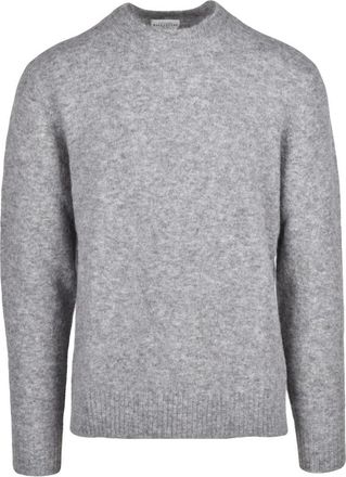Ballantyne Pullover Girocollo - Heren - Ronde hals truien - Grijs - L - Wol - Truien & Vesten