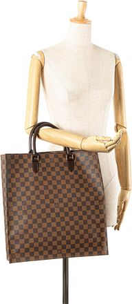 Louis Vuitton Pre-owned Womens Sac Plat Tote Classic - Brown Textile - One Size
