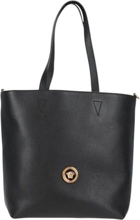 Versace Pre-owned Tote Bags, female, Black, Size: ONE SIZE Pre-owned Vintage Medusa Head Tote Bag