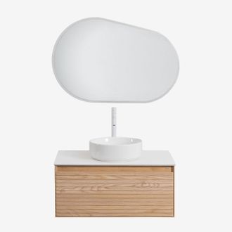 Sklum Sklum - Conjunto De Mueble De Ba&ntilde;o En Madera De Fresno Tedrik