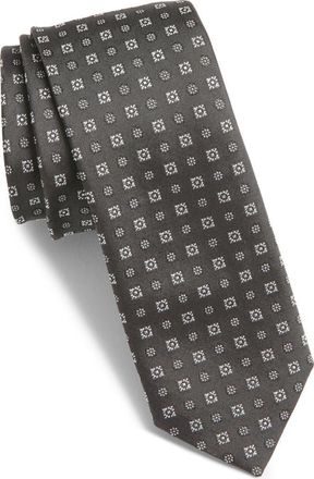 BOSS Medallion Silk Tie in Black at Nordstrom