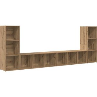 vidaXL Vidaxl - Gabinete De Tv 4 Pcs Roble Artisan 37 X 35 X 107.5 Cm