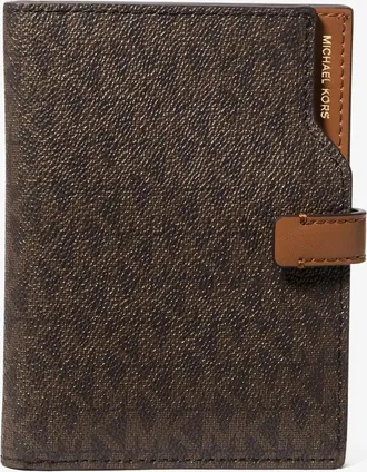Michael Kors Jet Set Signature Logo Passport Wallet