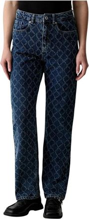 Karl Lagerfeld Straight Jeans - Dames - Regular Fit Jeans - Blauw - W27 L30 - Katoen - Jeans
