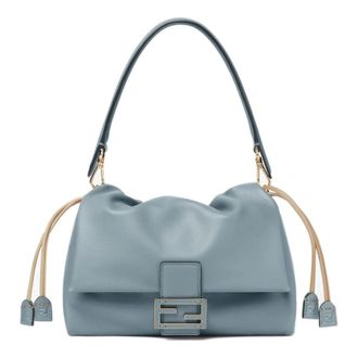 Fendi Mamma Baguette Medium - female - Fendi - Shoulder Bags - Blue - ONE SIZE - Bags