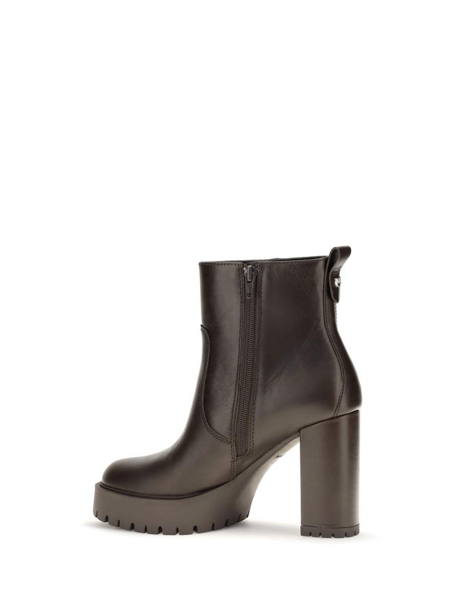 Clara 01 Platform Ankle Boot - Brown