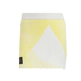 adidas (WMNS) adidas Statement Primeknit Skirt Asia Sizing Yellow White HG1689