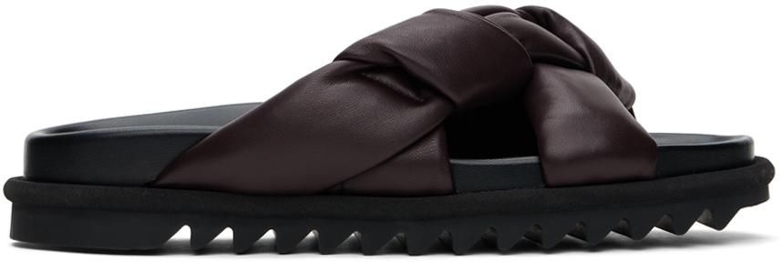 22SS【DRIES VAN NOTEN】Padded sandals パッド入りサンダル Dries Van Noten Padded Velvet Thong Platform Sandals