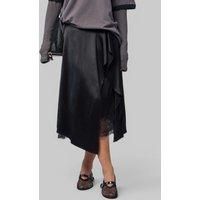 Acne Studios Satin Ruffle Skirt