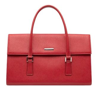 Burberry Pre-owned Handbags, female, Red, Size: ONE SIZE Pre-owned Handbag