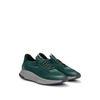 Hugo boss green shoes clearance