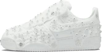 Nike Fitness, Heren, Wit, 35 1/2 EU, Leer, Air Force 1 Low Swarovski Retroreflective Crystals