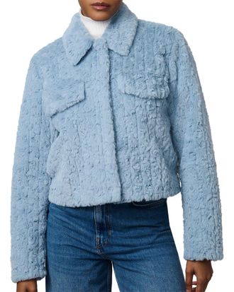 Bernardo Short Sherpa Coat