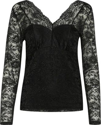 Cream Bluse - - Blouses & Shirts - Donna - Nero - S