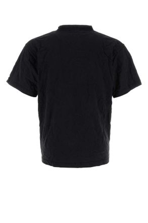Balenciaga 850261ttvc7 1041 Faded Washed Black Exterior: Cotton T-Shirt T-shirts And Polos