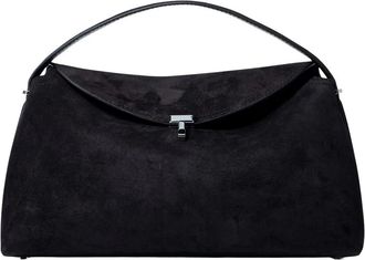 Toteme T-Lock Top Handle - Dames - Handtassen - Bruin - ONE Size - Leer - Tassen