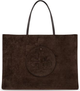 Tory Burch Ella Shopper Bag - Dames - Shoppers - Bruin - ONE Size - Su&egrave;de - Tassen